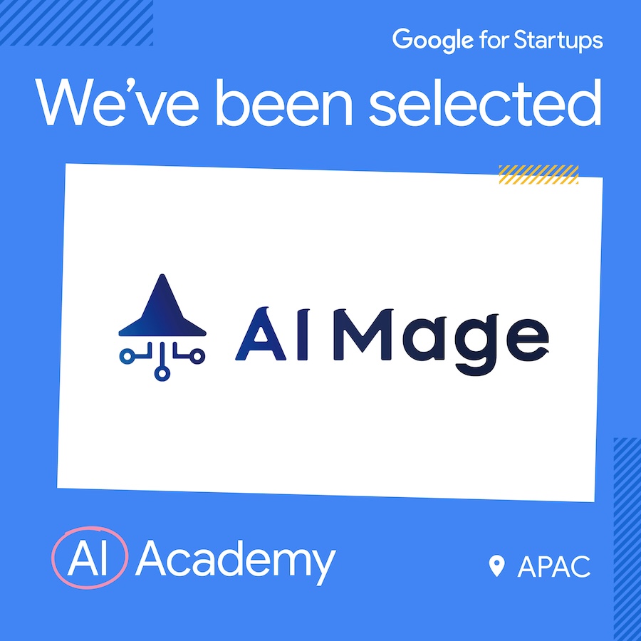 AI Mage株式会社、Google for StartupのAI Academy APACプログラムに採択